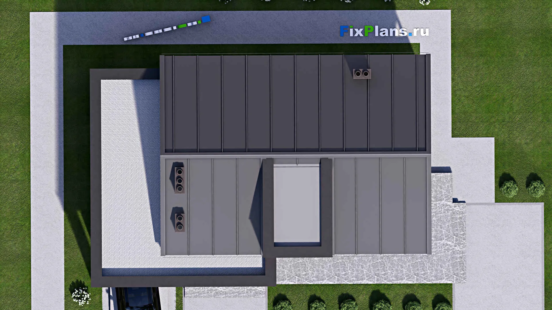 F-16298 - Проект дома с мансардой 10 на 17, площадью 190 м² с 3 спальнями