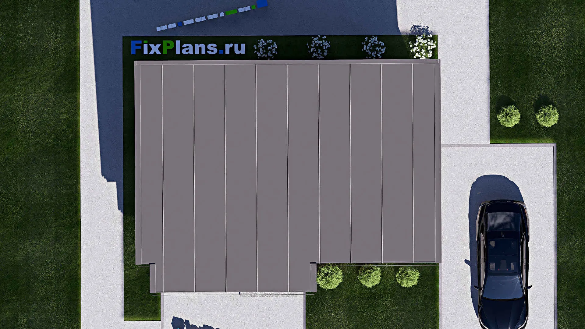 F-18611 - Проект одноэтажного дома 8 на 10, площадью 50 м² с 2 спальнями