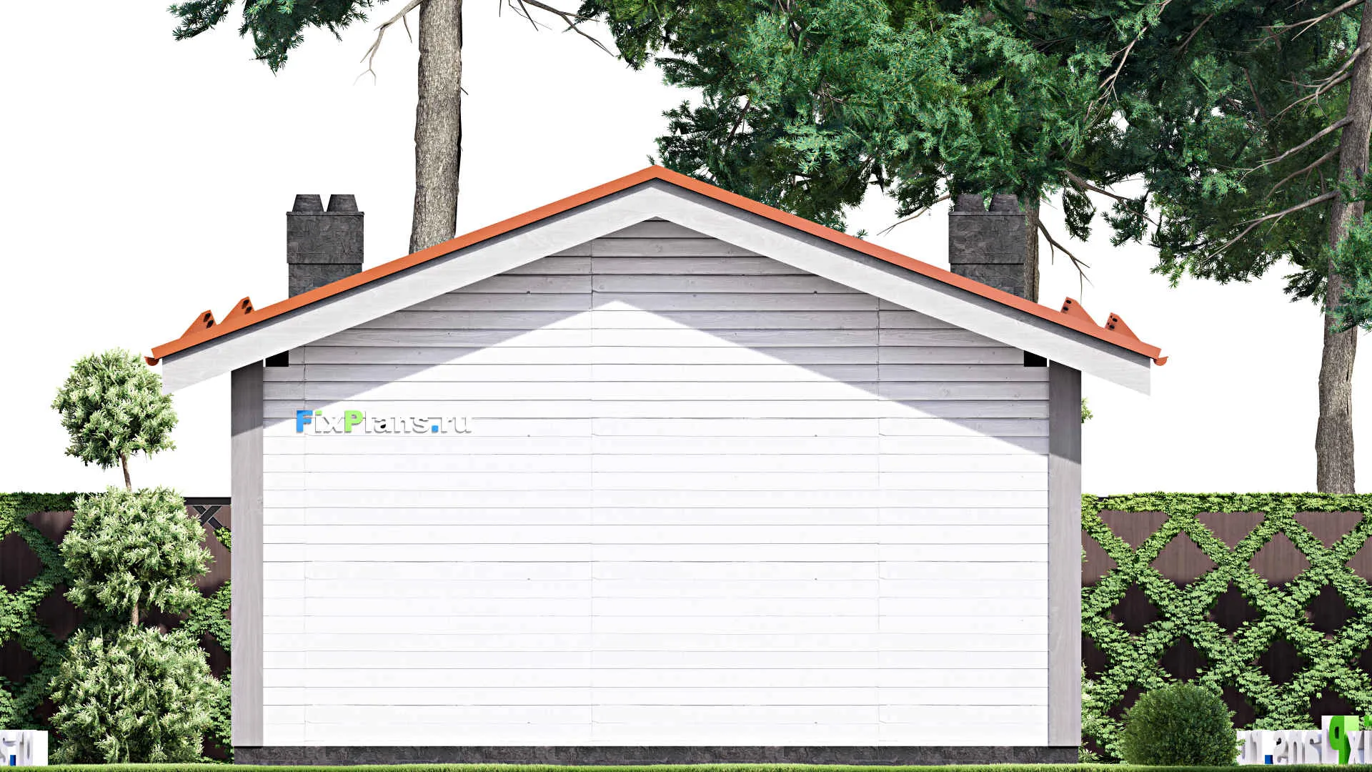 F-15101 - Проект бани 8 на 11, площадью 60 м² с комнатой отдыха и санузлом