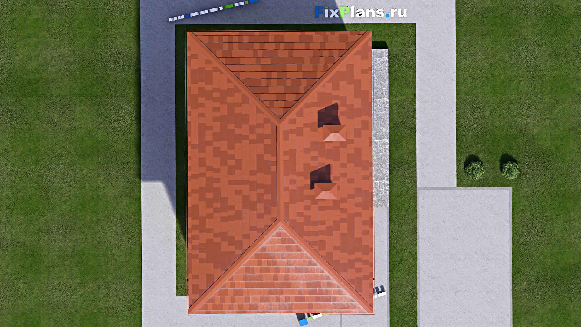 F-14084 - Планы двухэтажного дома 8 на 11, площадью 110 м² с 3 спальнями