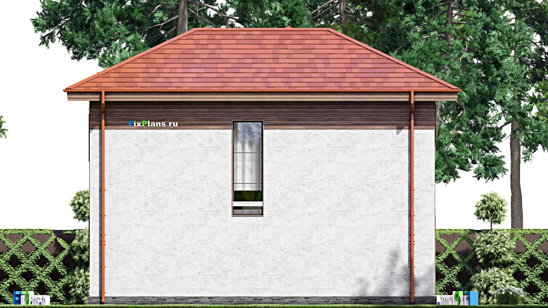 F-14084 - Планы двухэтажного дома 8 на 11, площадью 110 м² с 3 спальнями